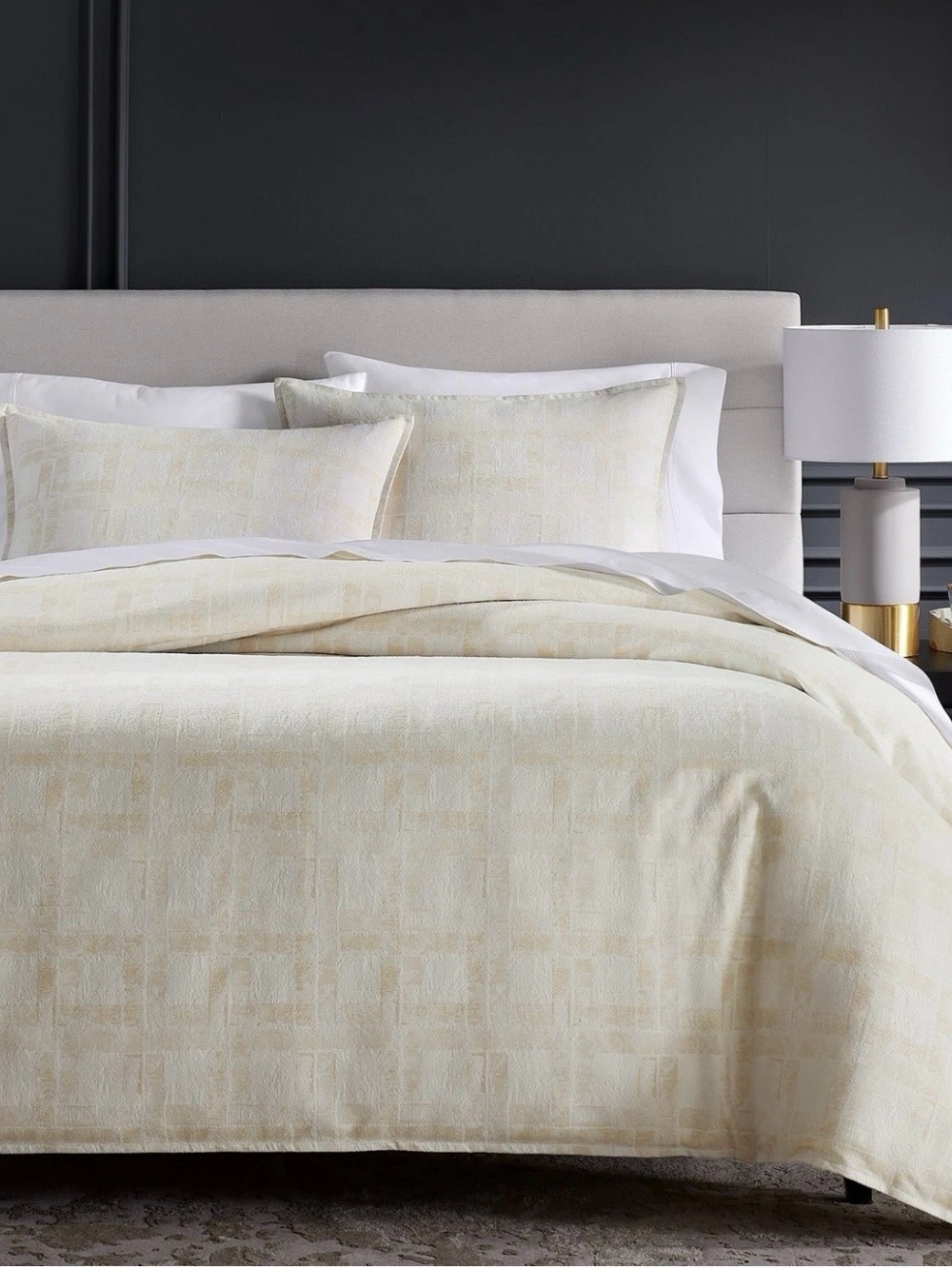 Hotel Collection Cream Textured Comforter Set - Picture 11 of 13